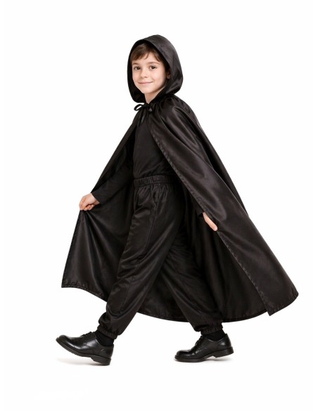 Cape Noire 8/10 Ans | Costumes Enfants Le Roi du Carnaval